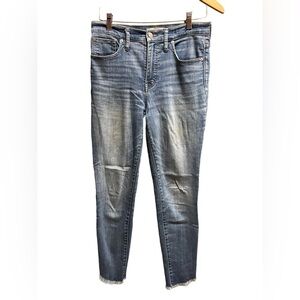Madewell, 10 inch high-rise skinny jeans Sz 28